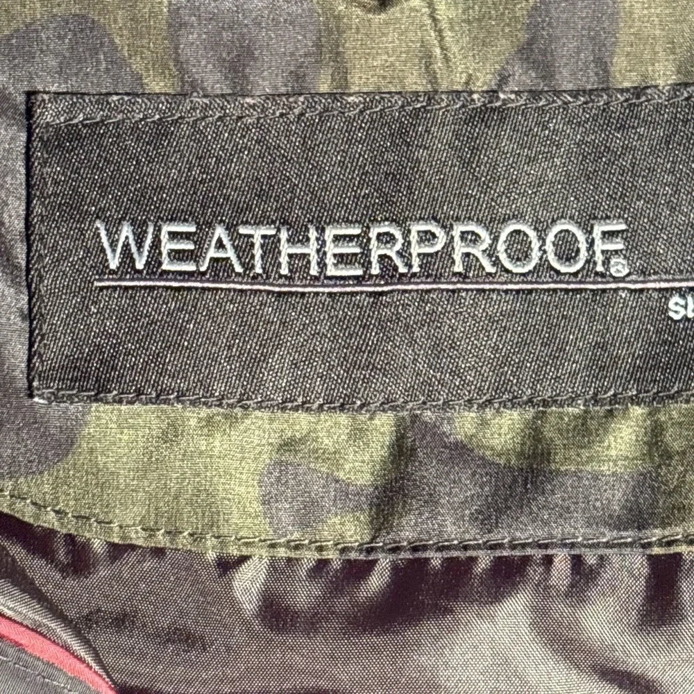 Weatherproof Mens Camo Puffer Jacket Green Camouflage Insulated Full Zip Large